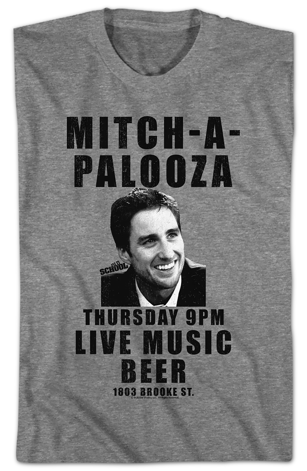 Mitch-A-Palooza Poster Old School T-Shirt - Image 2