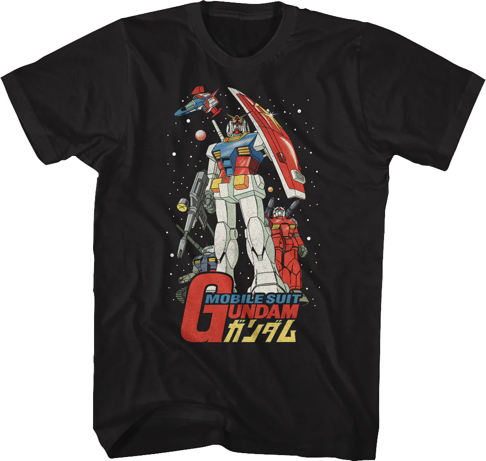 Mobile Suit Poster Gundam T-Shirt