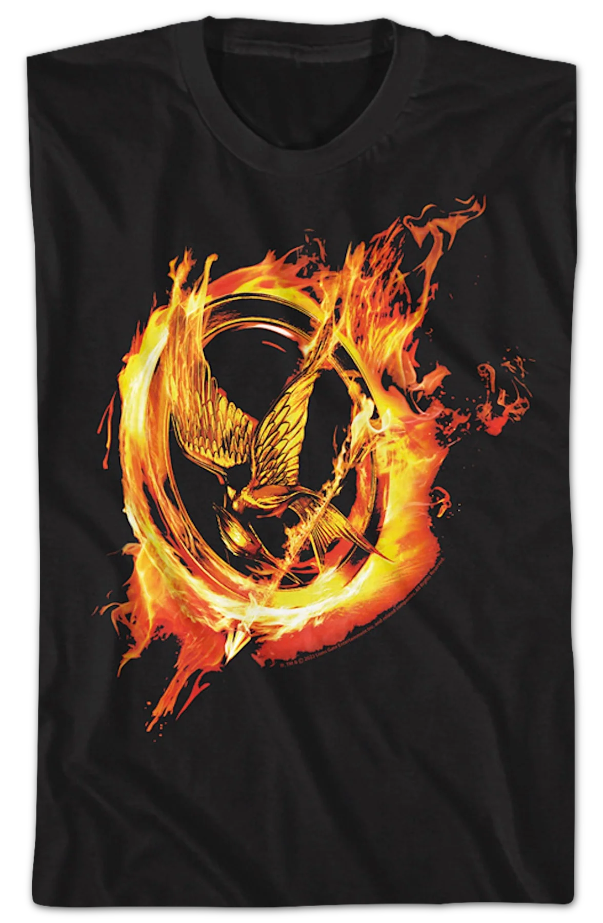Mockingjay Flames Hunger Games T-Shirt - Image 2