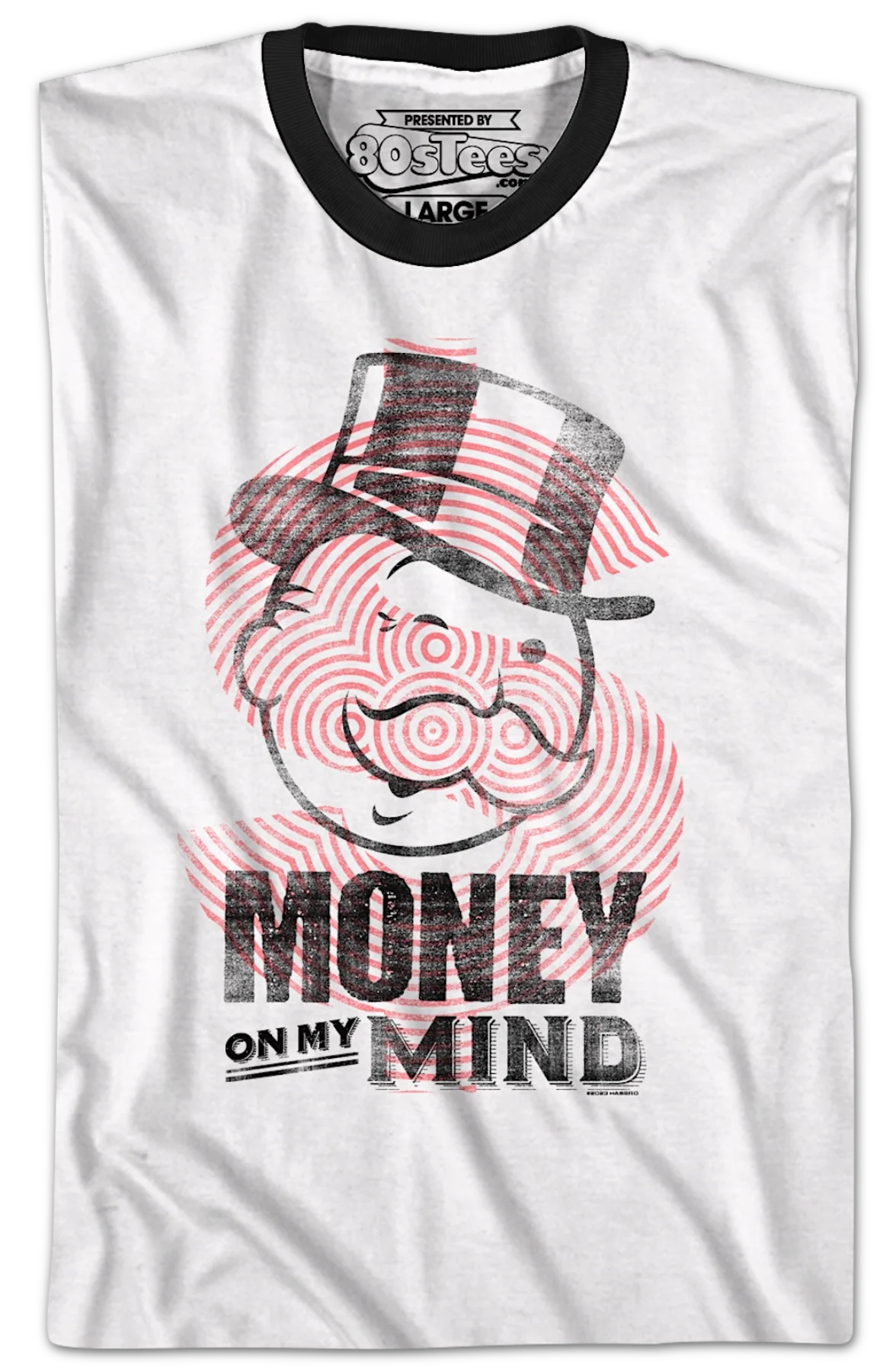 Money On My Mind Monopoly Ringer Shirt - Image 2