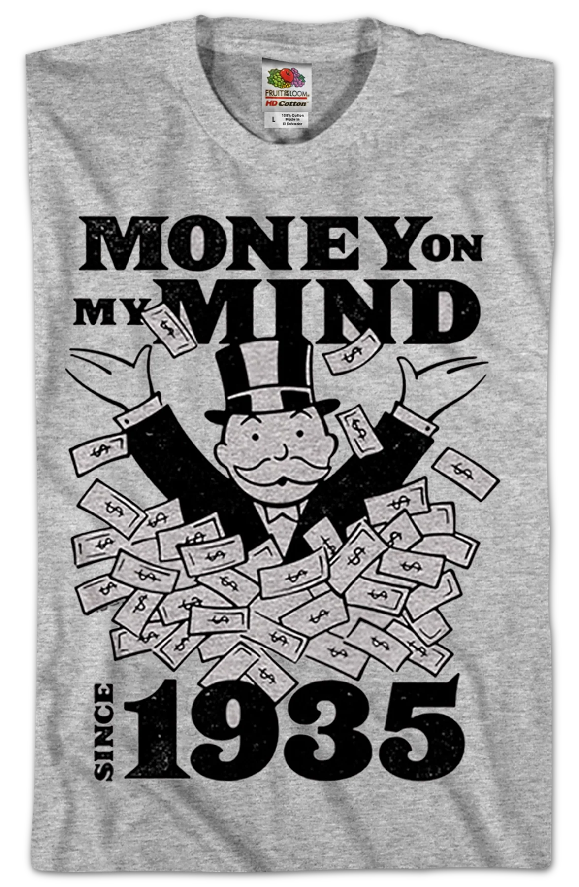 Money On My Mind Since 1935 Monopoly T-Shirt - Image 2