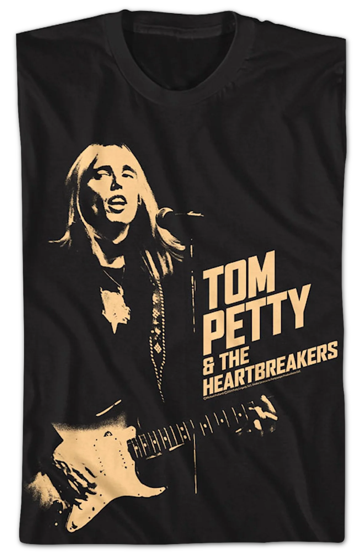 Monochrome Tom Petty & The Heartbreakers T-Shirt - Image 2