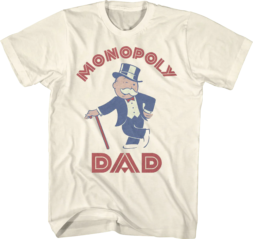 Monopoly Dad Rich Uncle Pennybags Monopoly T-Shirt