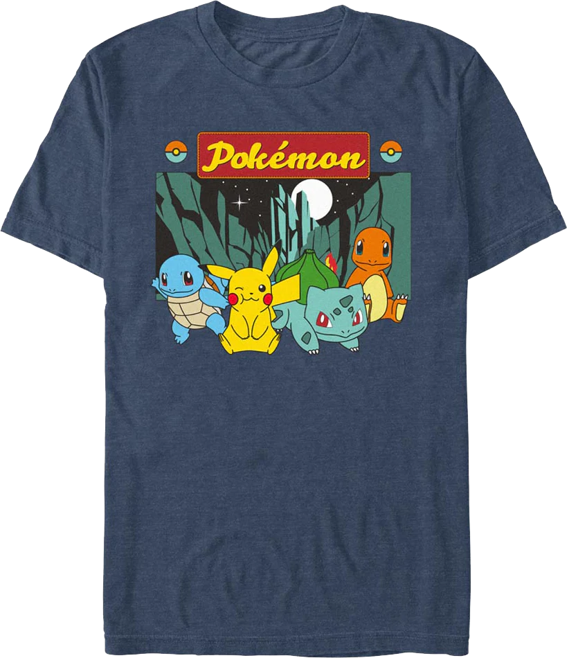 Moonlit Group Pokemon T-Shirt