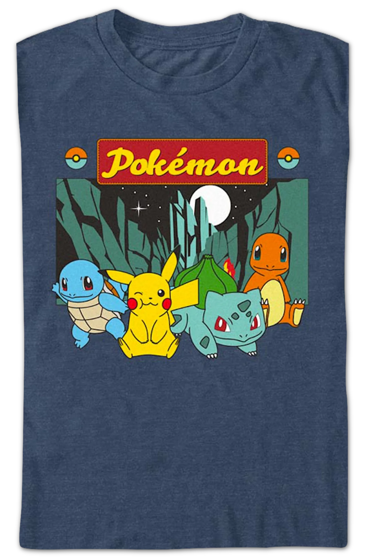 Moonlit Group Pokemon T-Shirt - Image 2
