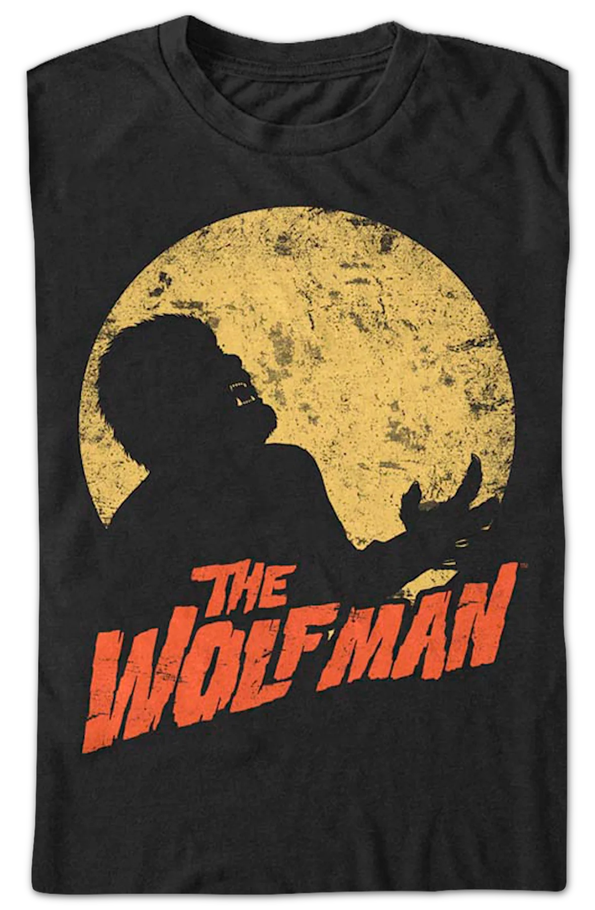 Moonlit Silhouette Wolf Man T-Shirt - Image 2