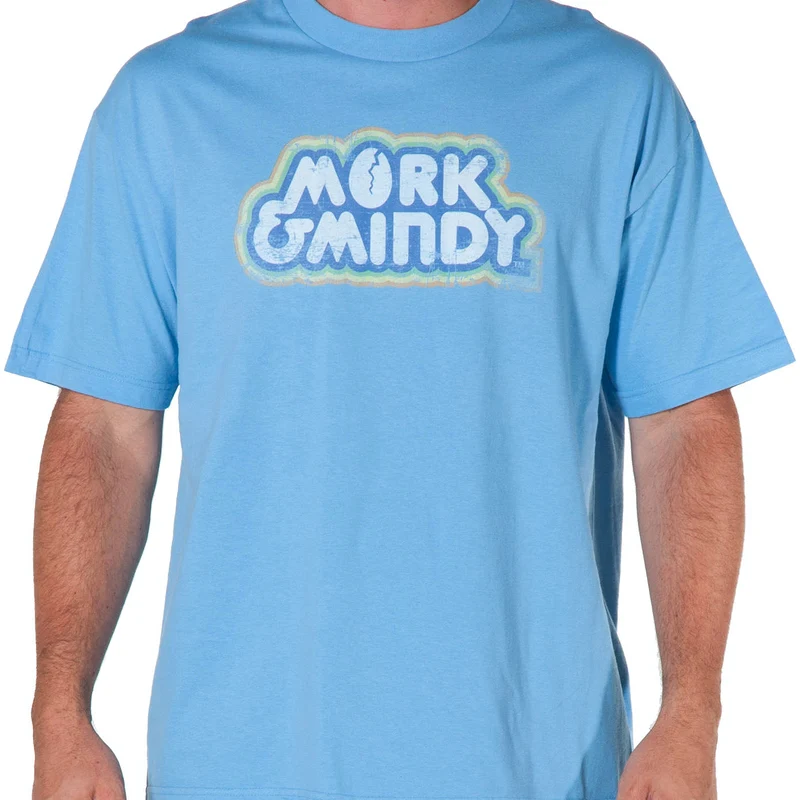 Mork and Mindy Distressed Logo Shirt