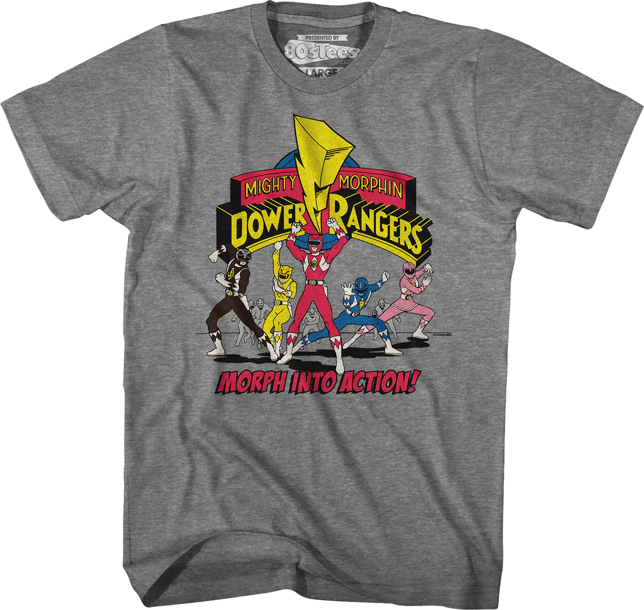 Morph Into Action Mighty Morphin Power Rangers T-Shirt