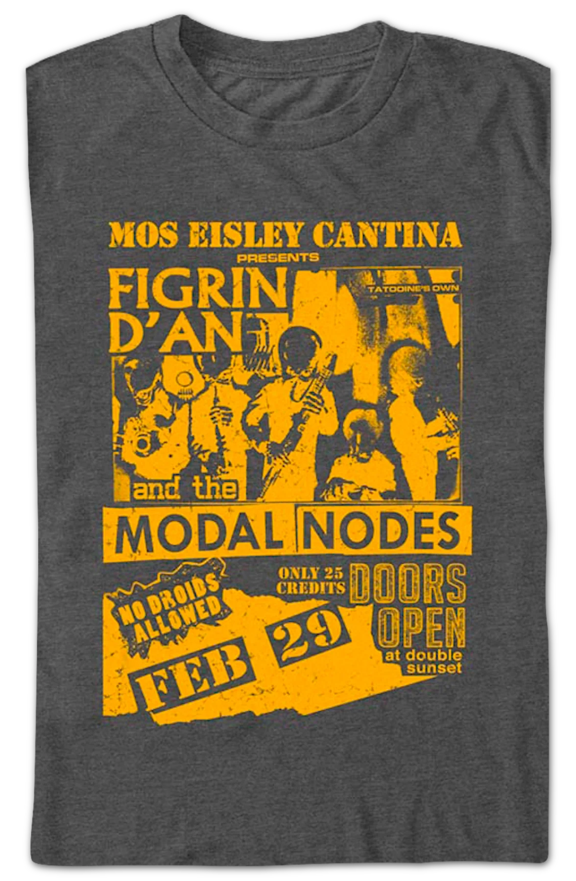 Mos Eisley Cantina Concert Flyer Star Wars T-Shirt - Image 2