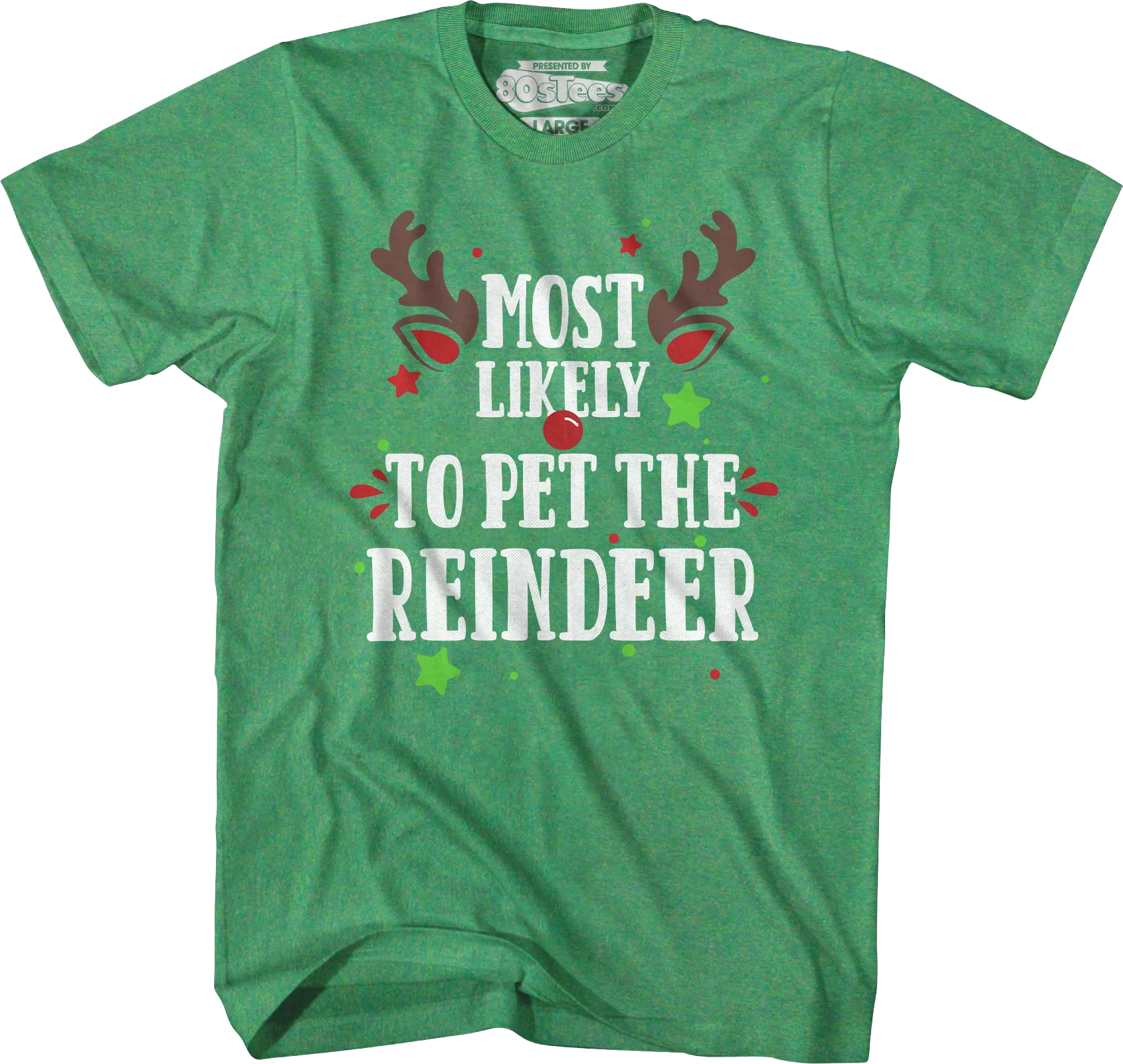 Most Likely To Pet The Reindeer T-Shirt - Image 3
