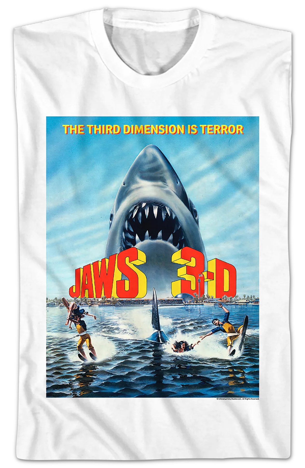 Movie Poster Jaws 3-D T-Shirt - Image 2