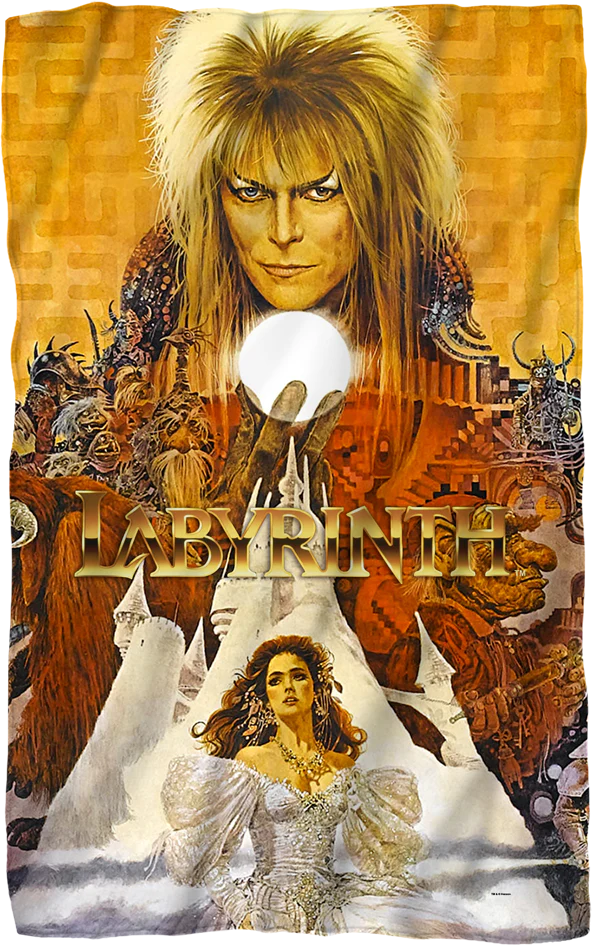 Movie Poster Labyrinth 36 x 58 Fleece Blanket