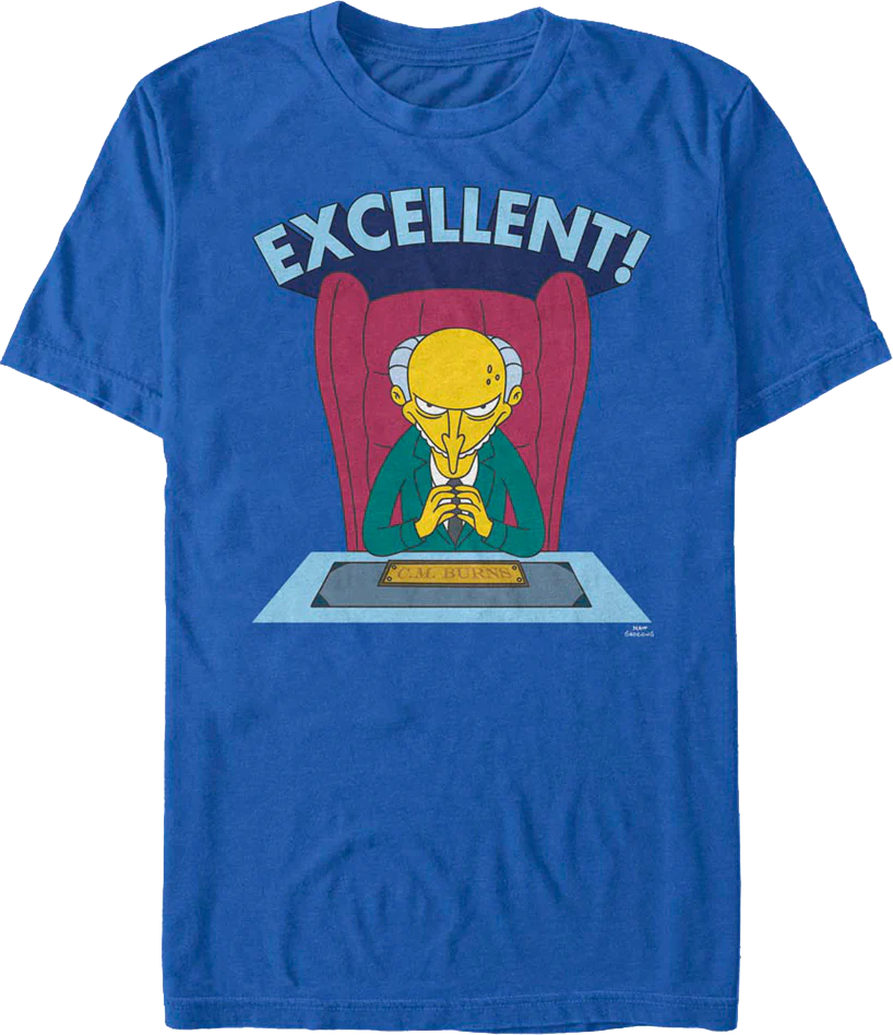 Mr. Burns Excellent Simpsons T-Shirt