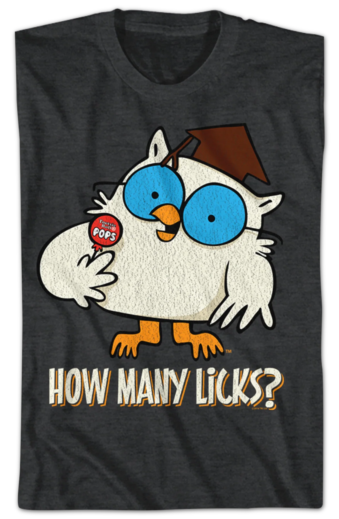 Mr. Owl How Many Licks Tootsie Pop T-Shirt - Image 2