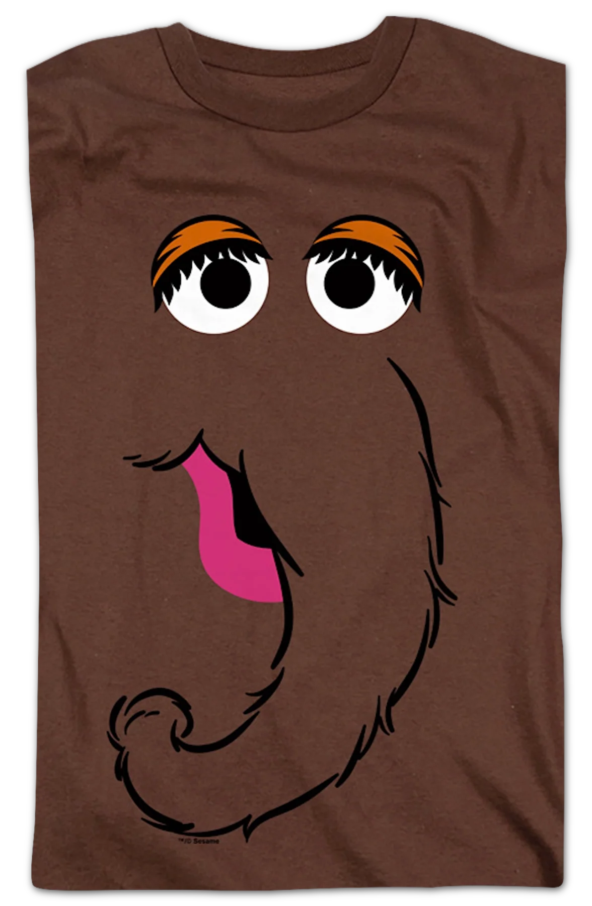 Mr. Snuffleupagus Face Sesame Street T-Shirt - Image 2