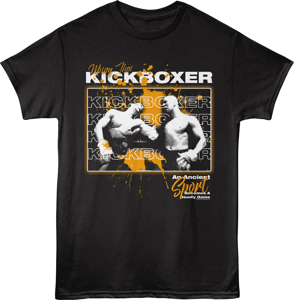 Muay Thai Paint Splatter Kickboxer T-Shirt