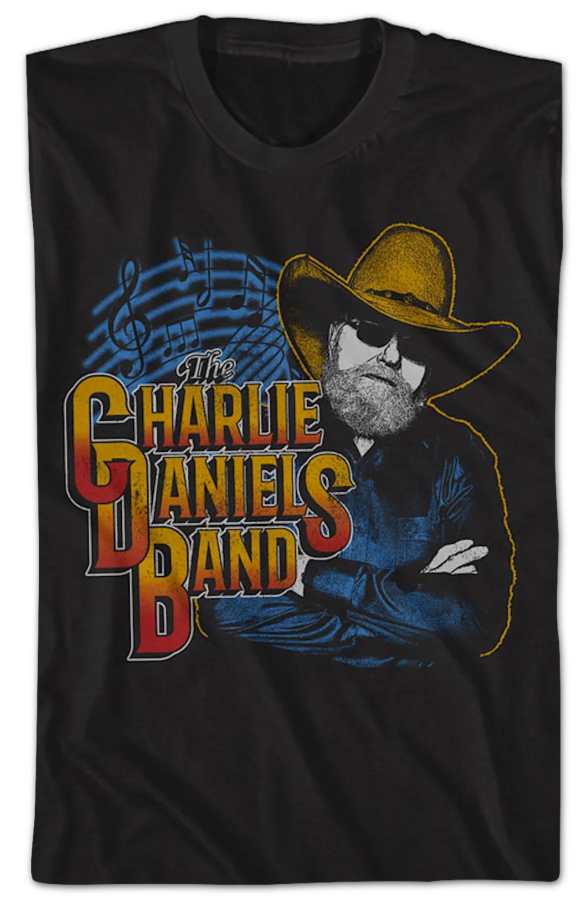 Music Notes Charlie Daniels Band T-Shirt - Image 2