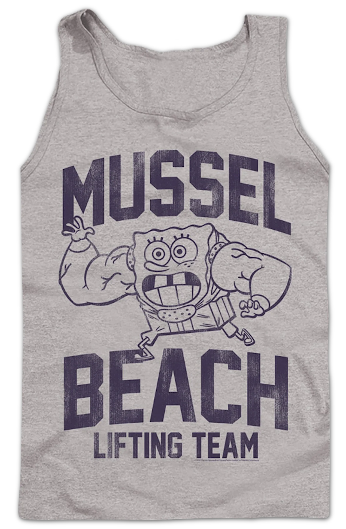 Mussel Beach Lifting Team SpongeBob SquarePants Tank Top - Image 2