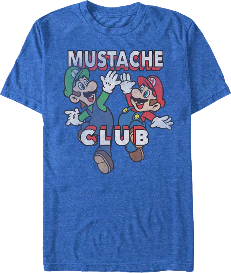 Mustache Club Super Mario Bros. Nintendo T-Shirt