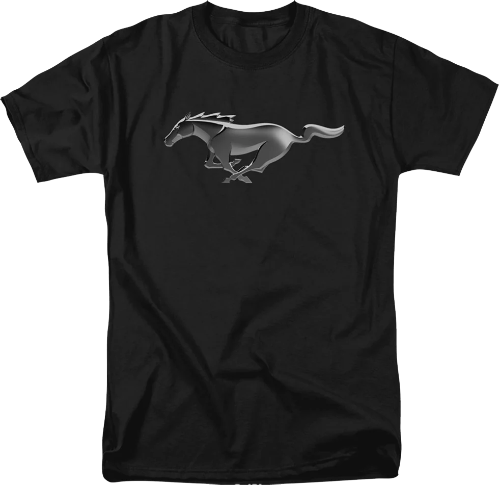 Mustang Chrome Logo Ford T-Shirt