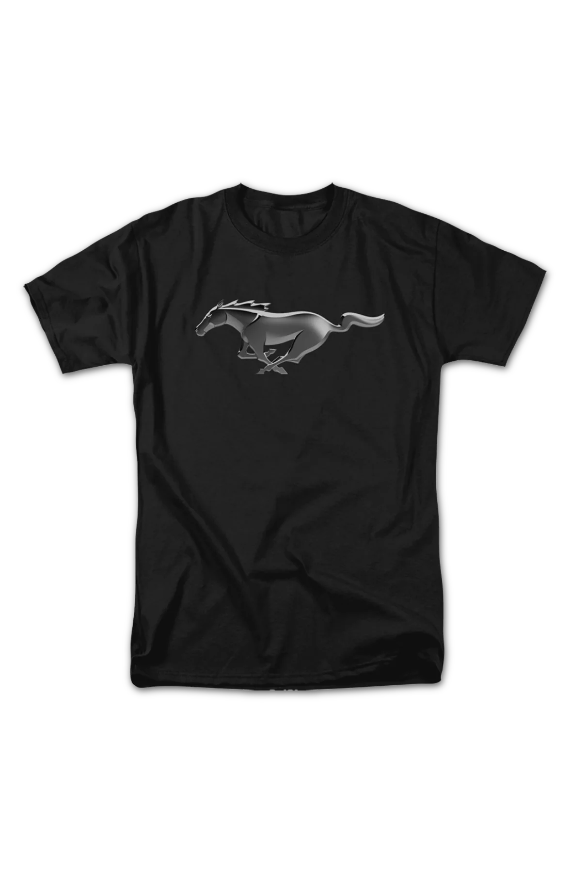 Mustang Chrome Logo Ford T-Shirt - Image 2