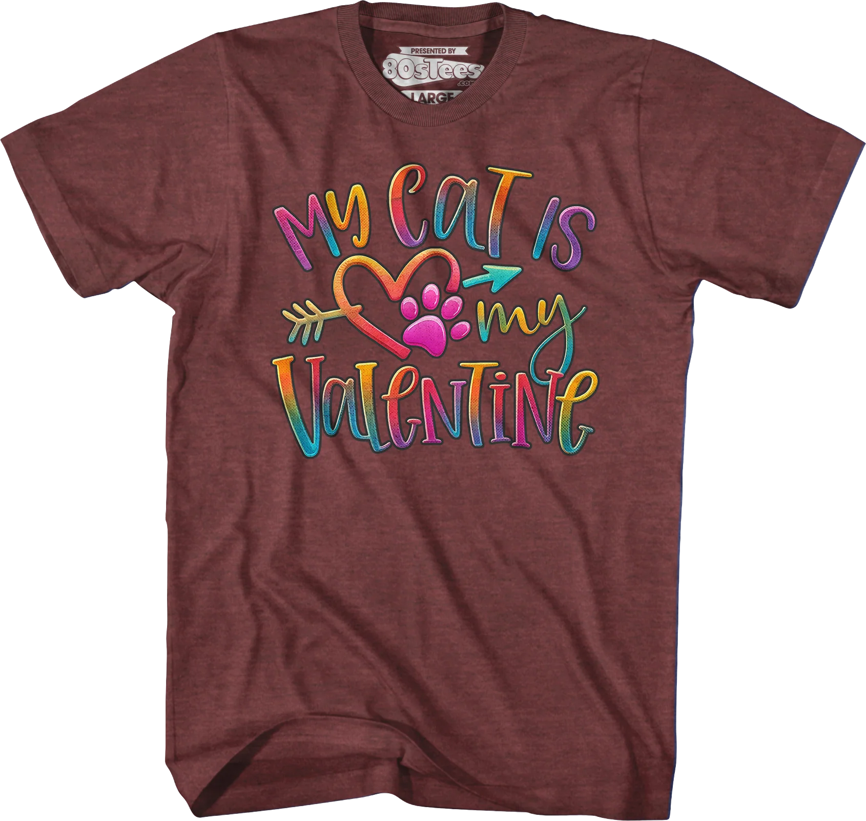 My Cat Is My Valentine T-Shirt - Image 4