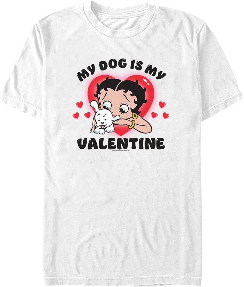 My Dog Is My Valentine Betty Boop T-Shirt