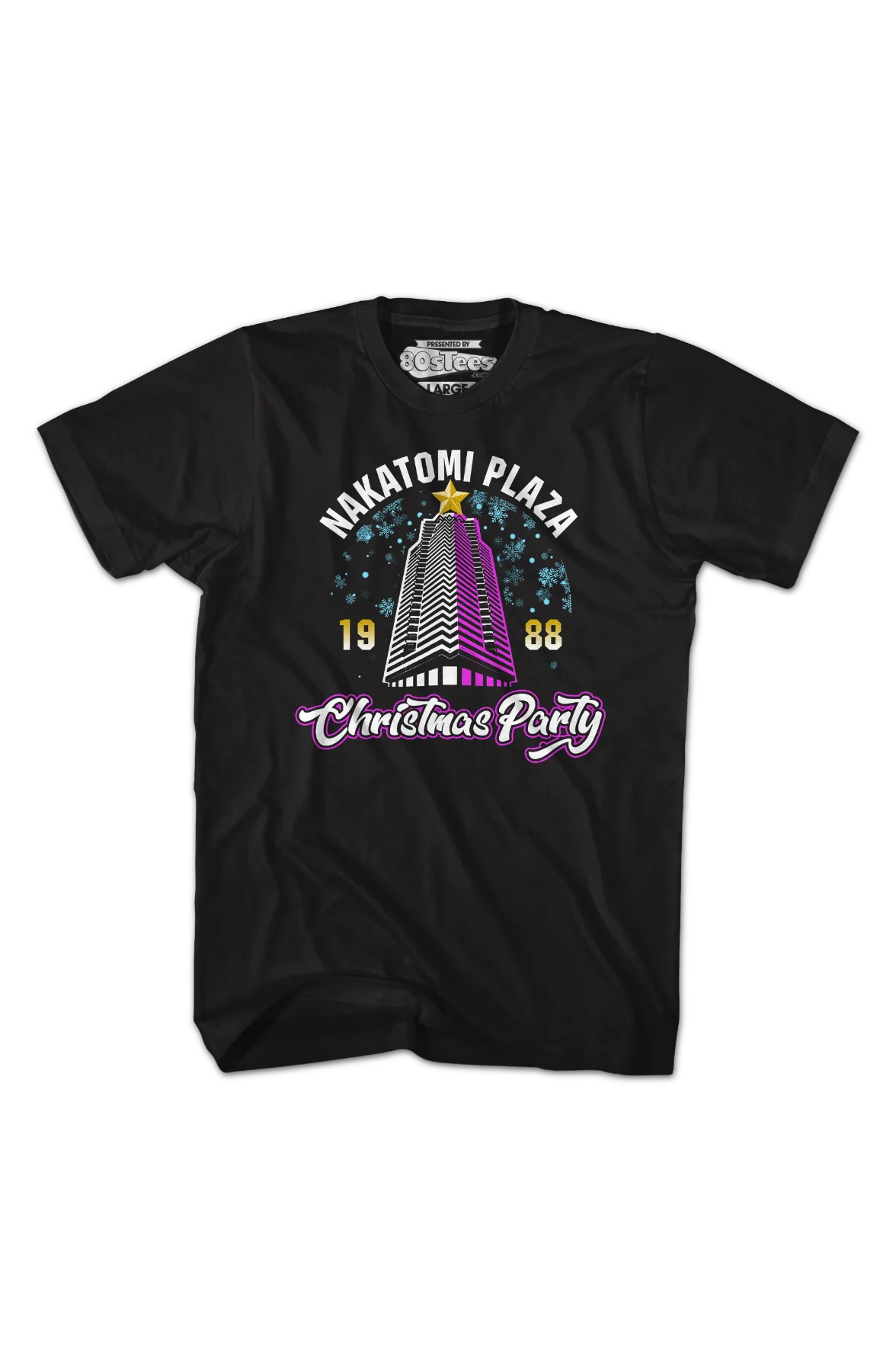 Nakatomi Plaza 1988 Christmas Party T-Shirt - Image 2