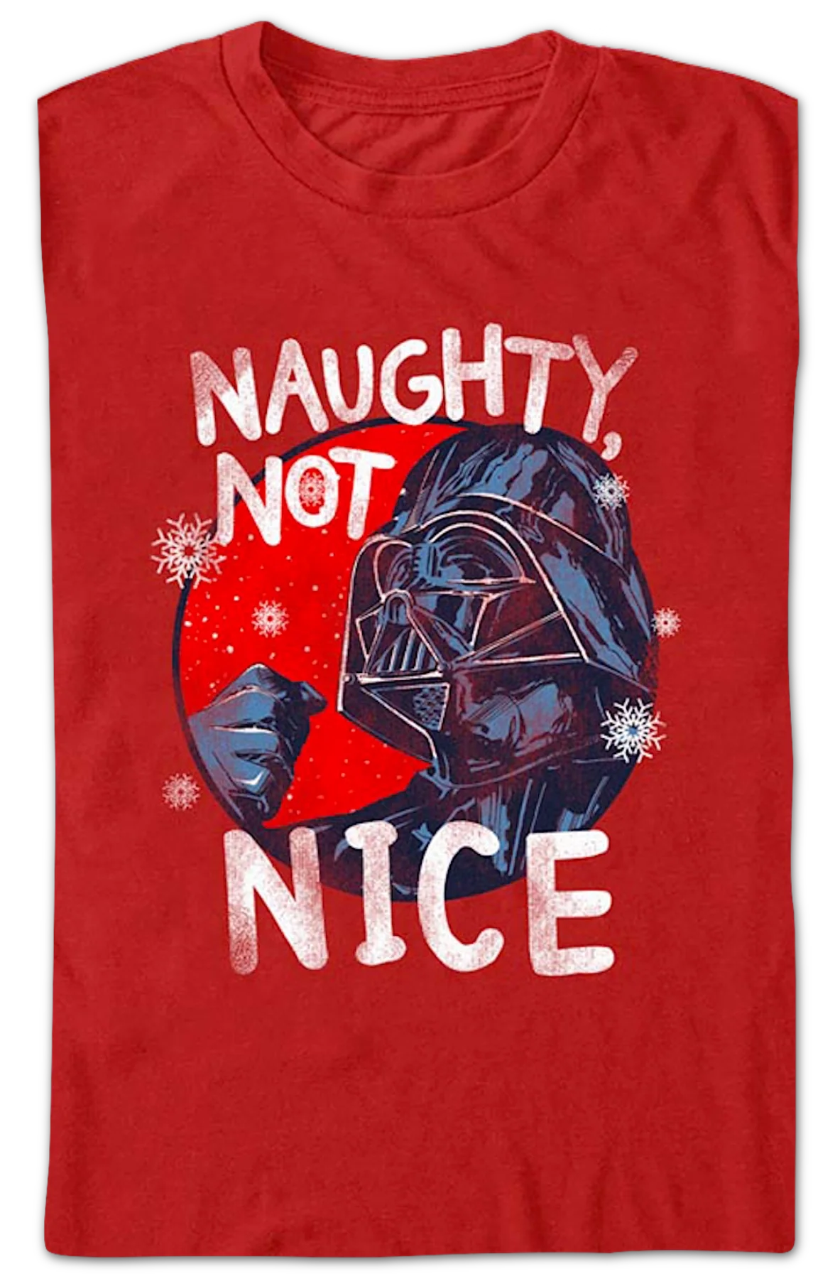 Naughty Not Nice Darth Vader Star Wars T-Shirt - Image 2