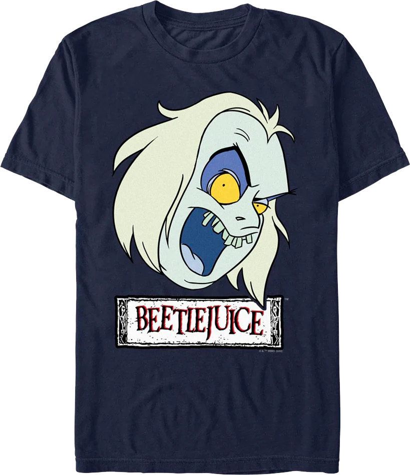 Navy Blue Animated Beetlejuice T-Shirt