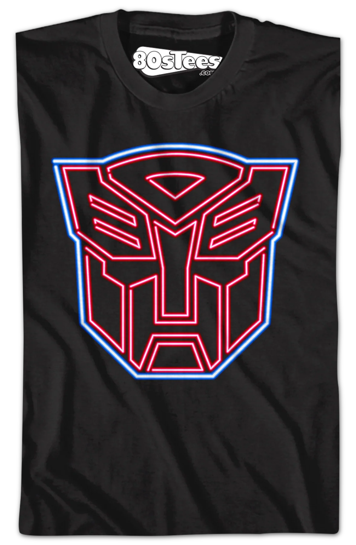 Neon Autobots Logo Transformers T-Shirt - Image 2