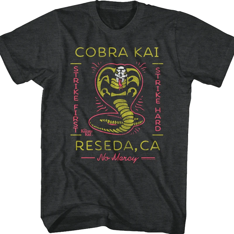 Neon Cobra Kai Karate Kid T-Shirt