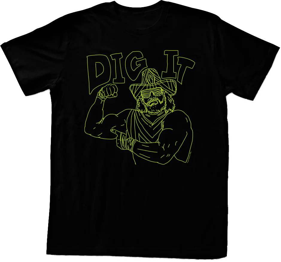 Neon Dig It Macho Man Randy Savage T-Shirt