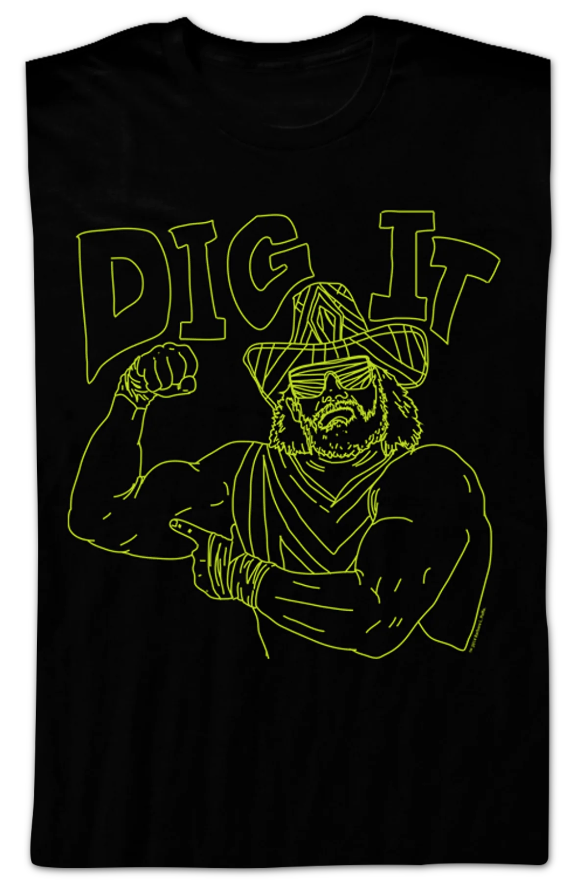 Neon Dig It Macho Man Randy Savage T-Shirt - Image 2