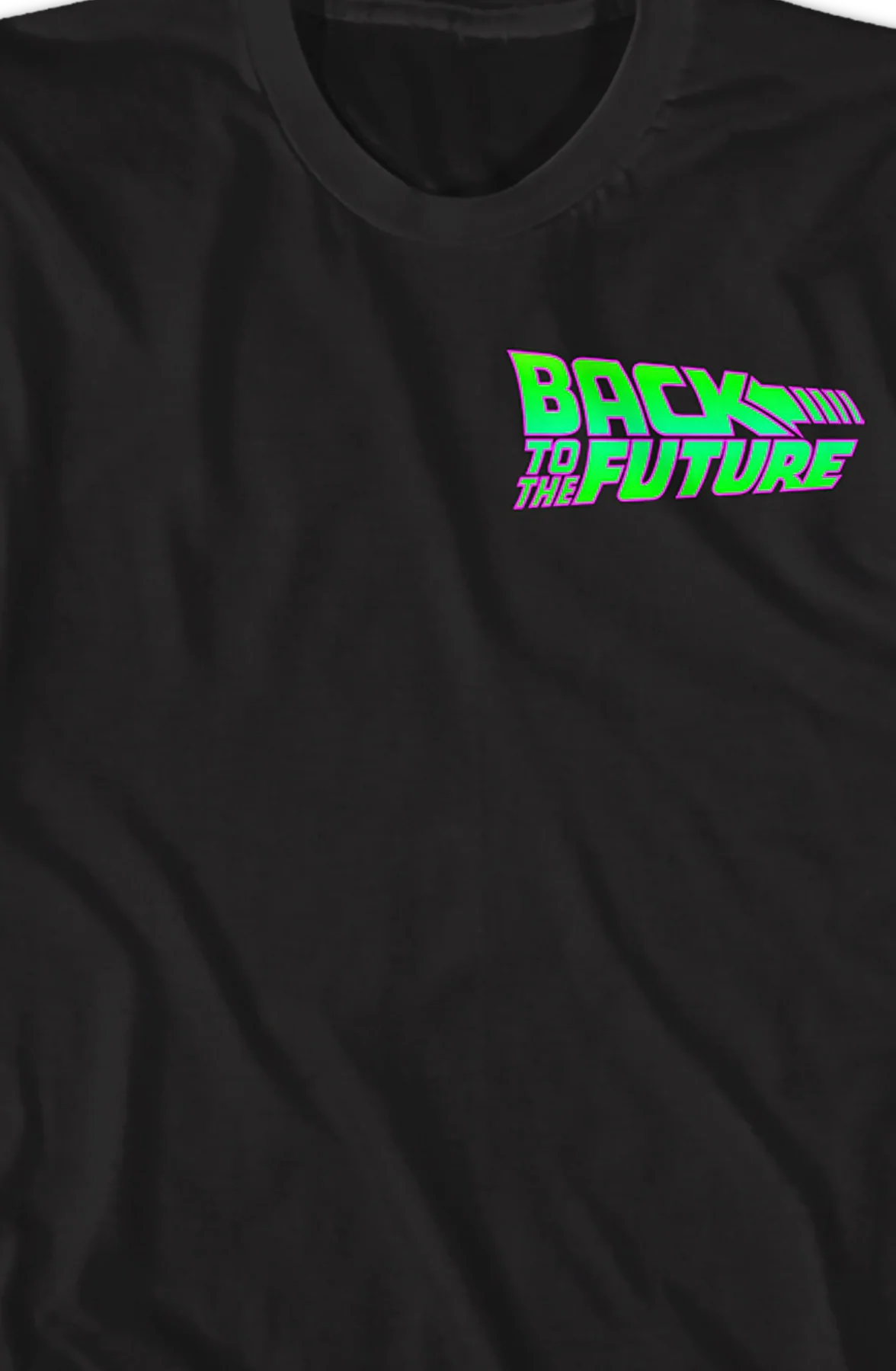 Neon Logo Back To The Future T-Shirt - Image 2