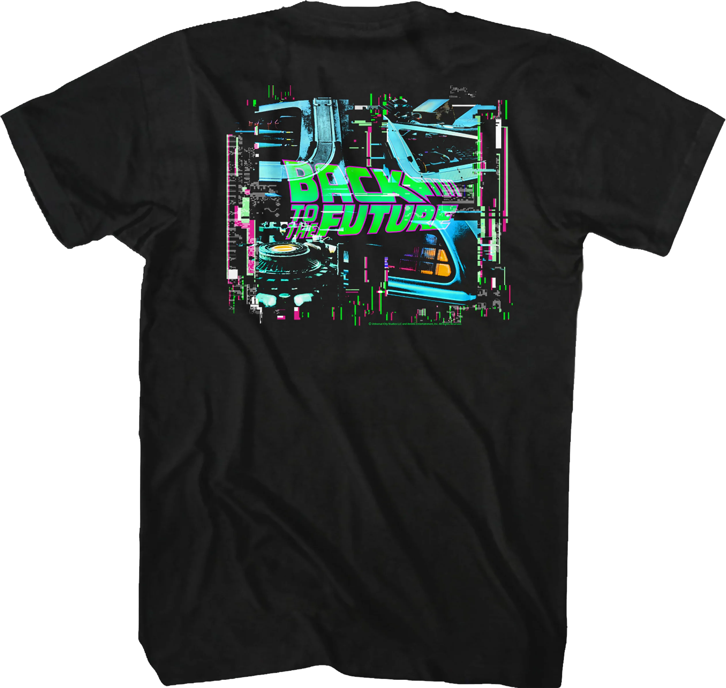 Neon Logo Back To The Future T-Shirt - Image 3