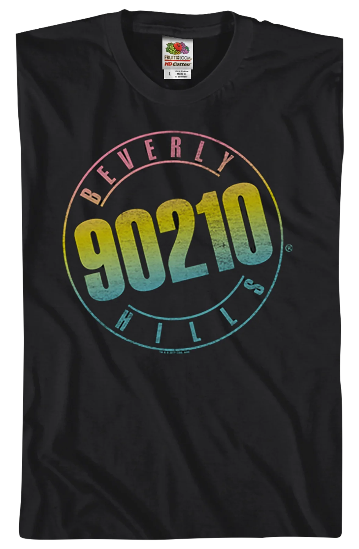 Neon Logo Beverly Hills 90210 T-Shirt - Image 2