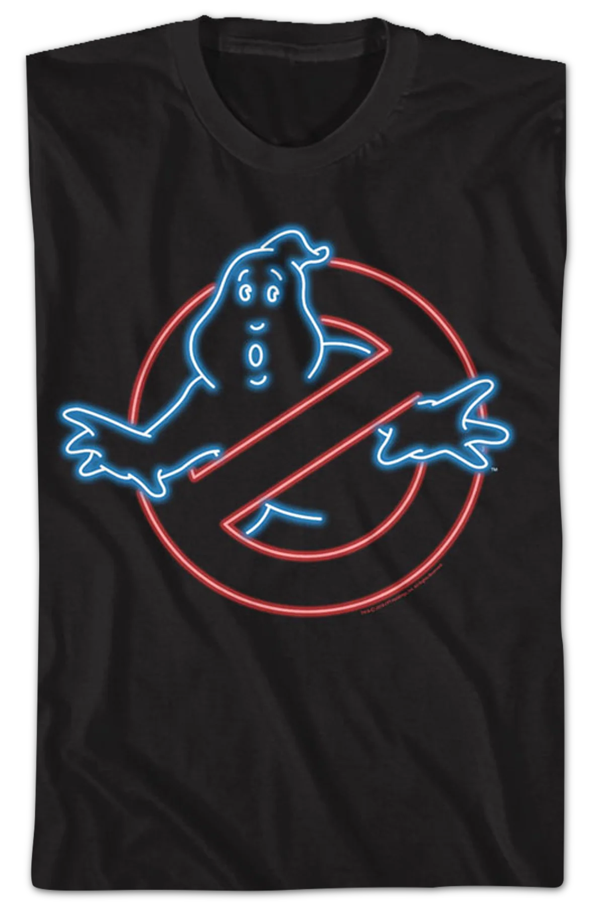 Neon Logo Real Ghostbusters T-Shirt - Image 2