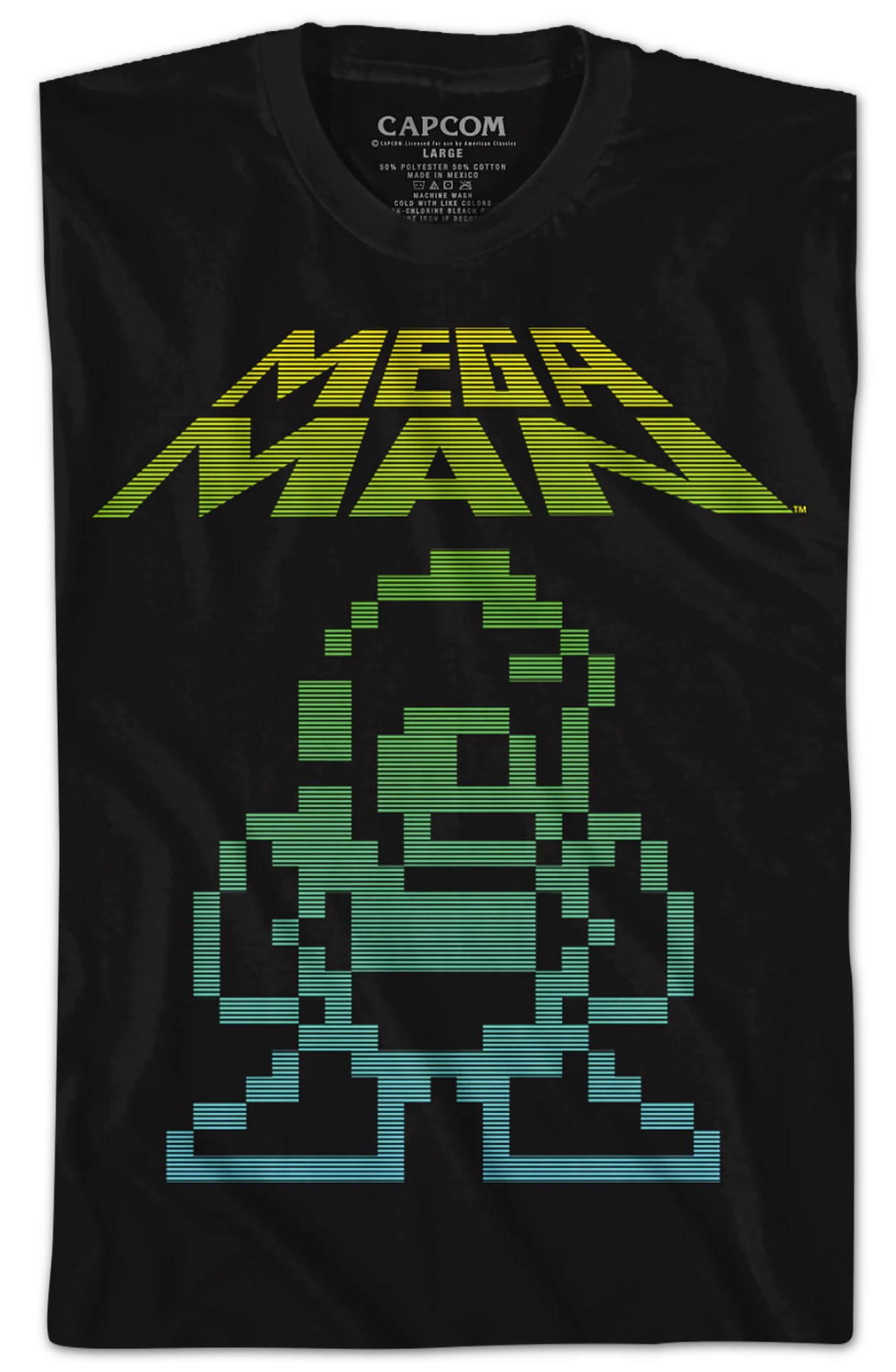 Neon Mega Man T-Shirt - Image 2