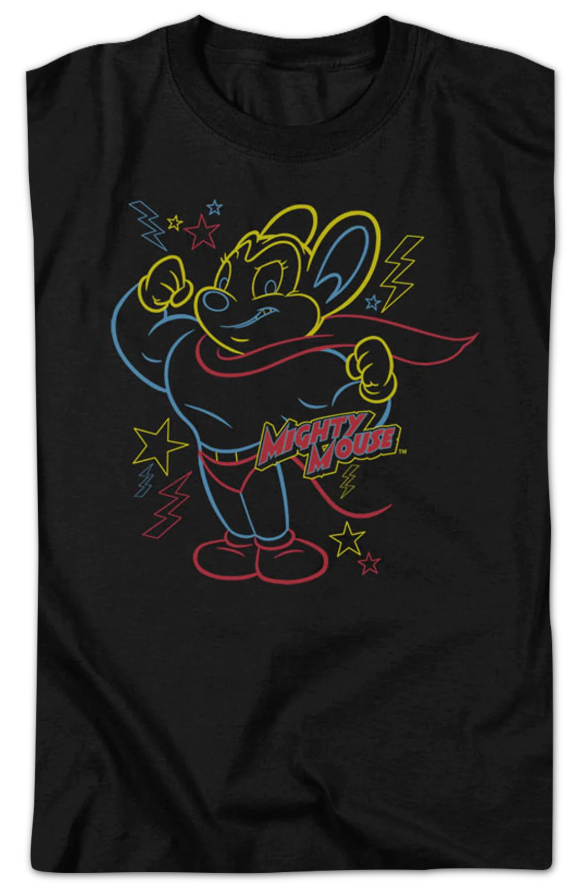 Neon Mighty Mouse T-Shirt - Image 2