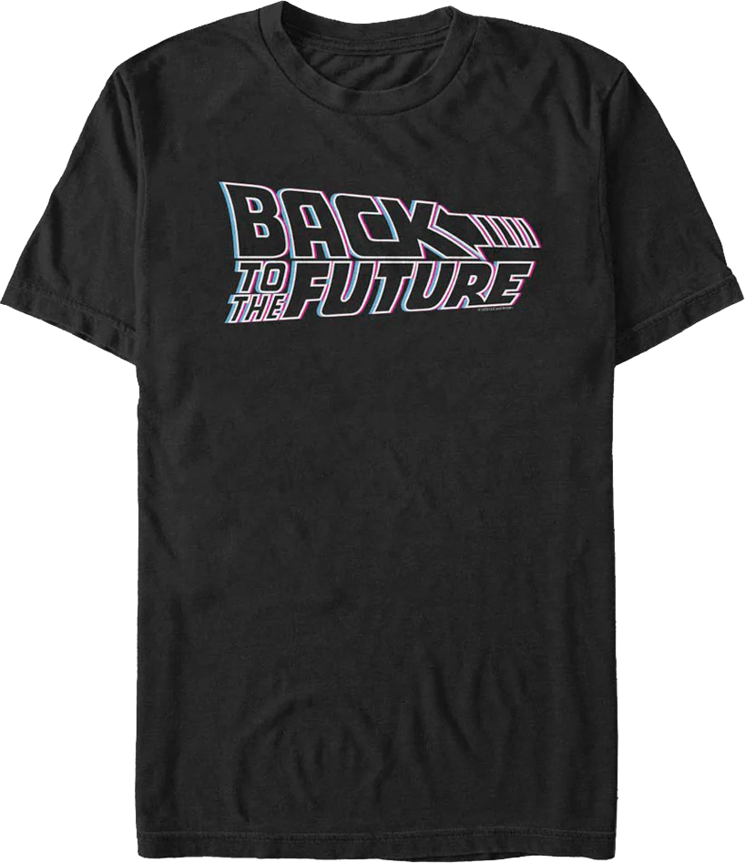 Neon Movie Logo Back To The Future T-Shirt