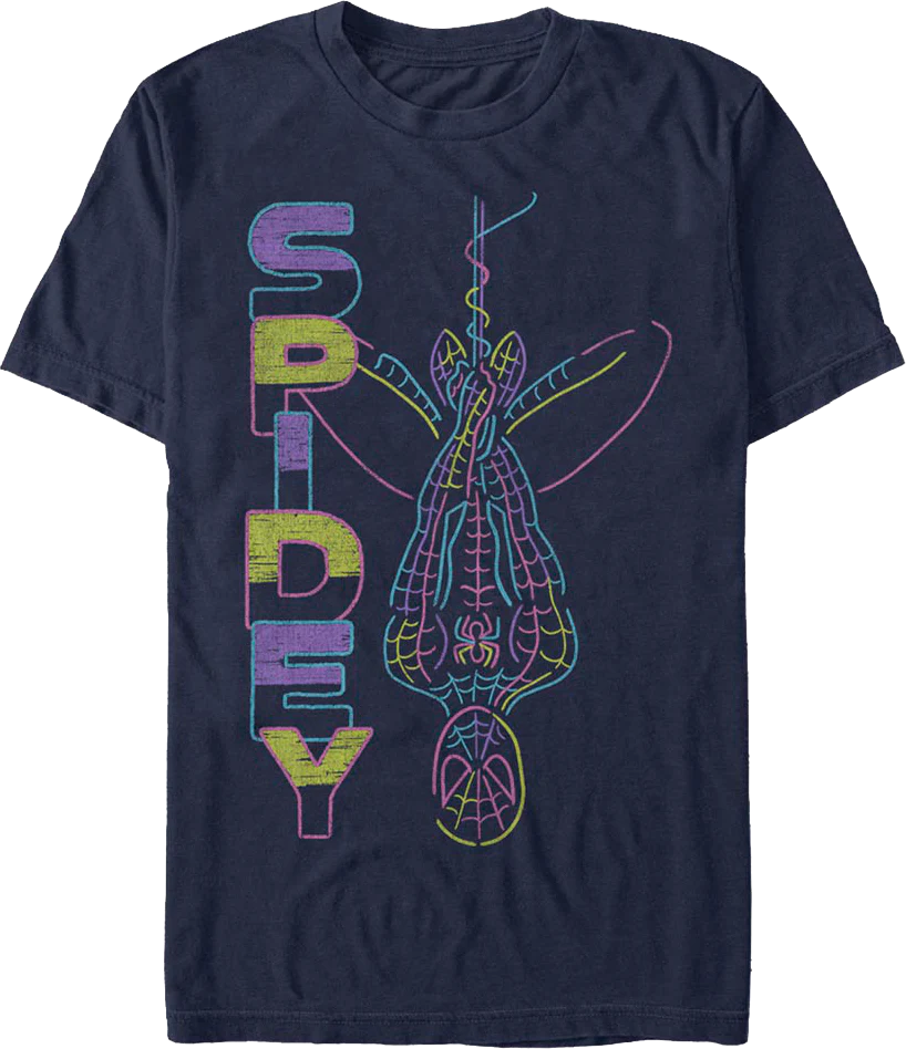 Neon Spider-Man Marvel Comics T-Shirt