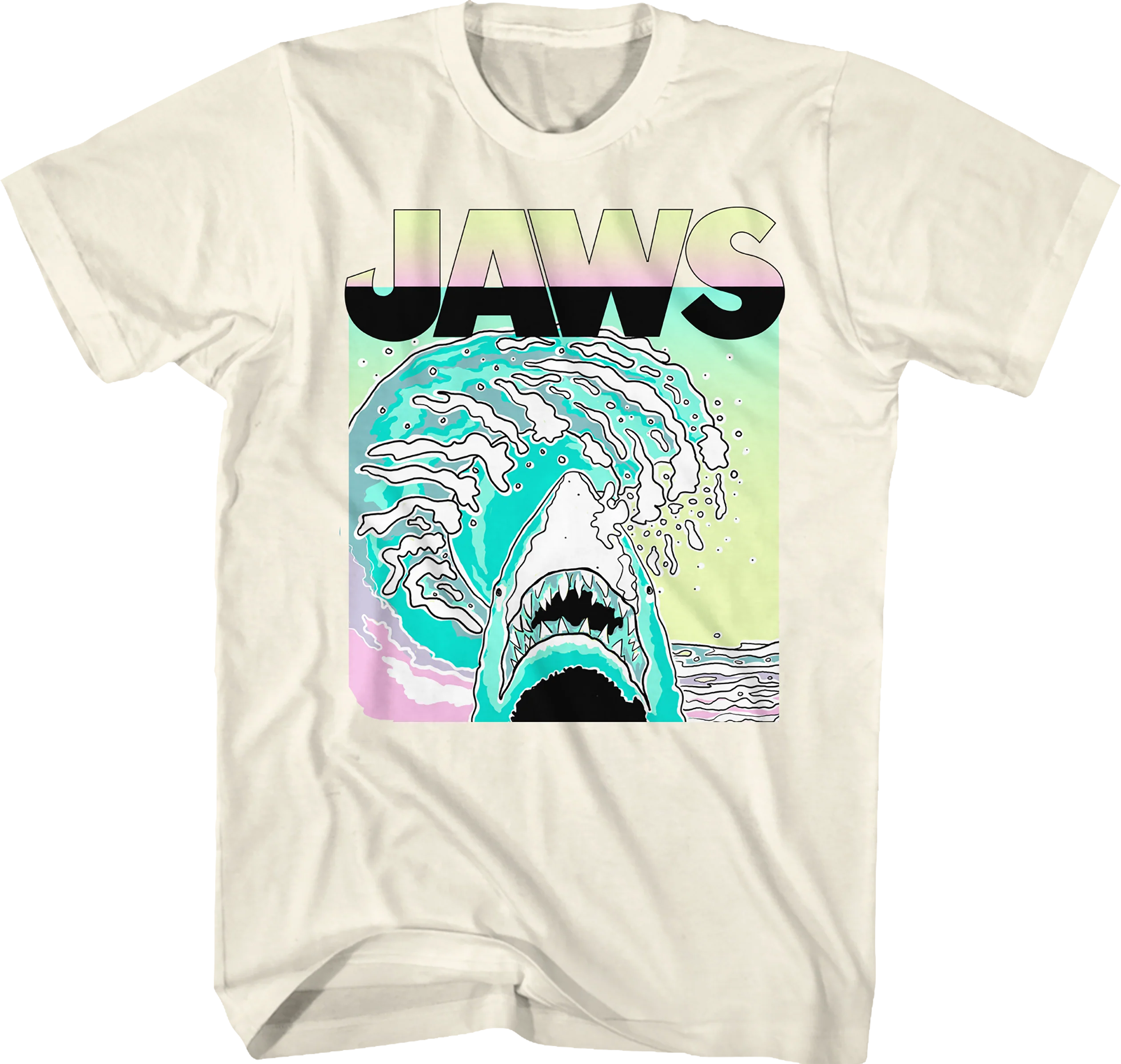 Neon Waves Jaws T-Shirt
