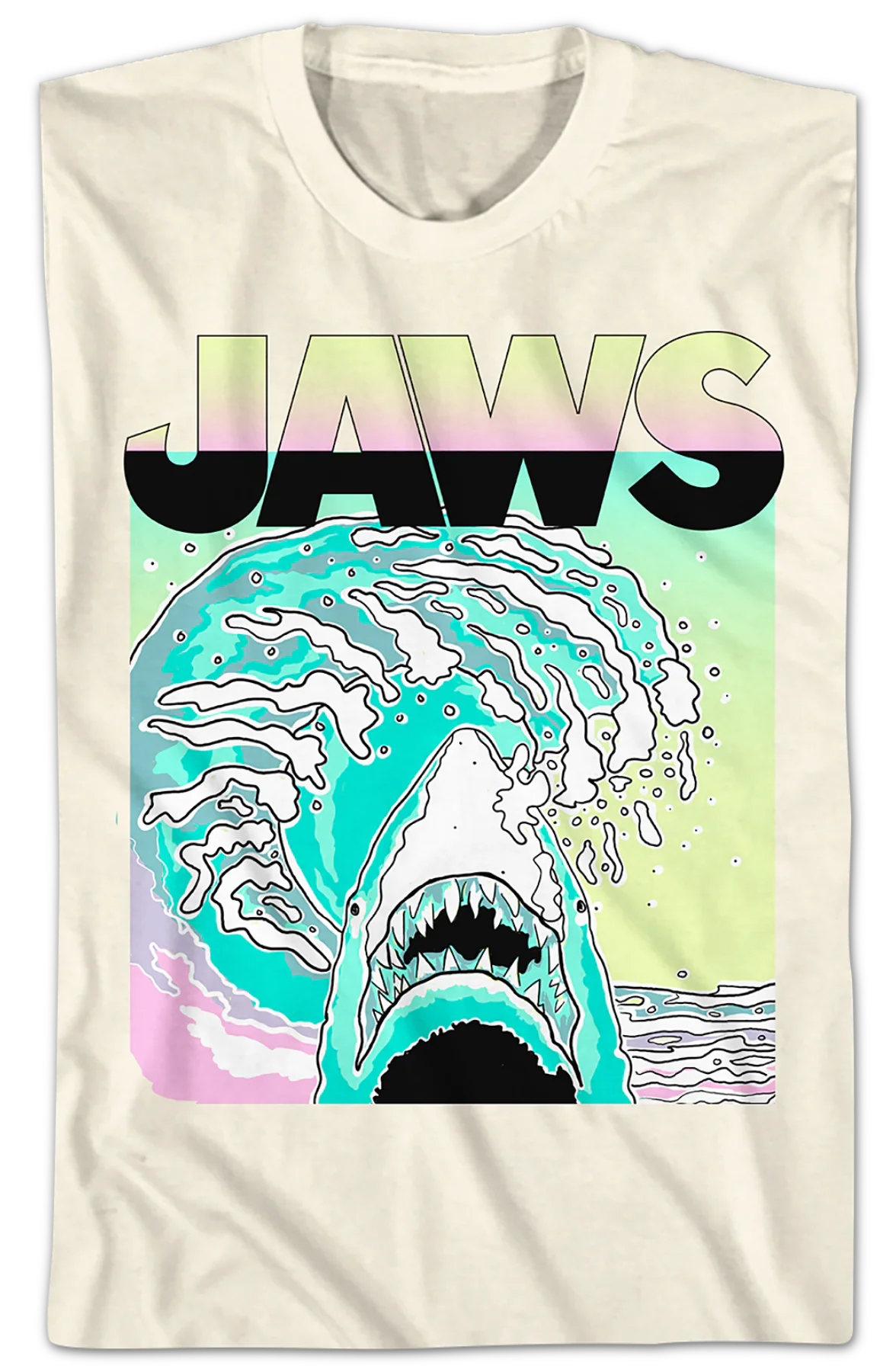 Neon Waves Jaws T-Shirt - Image 2
