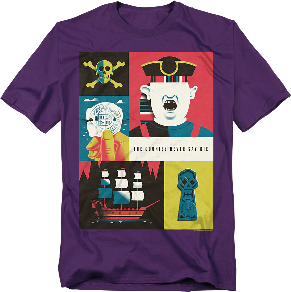 Never Say Die Collage Goonies T-Shirt