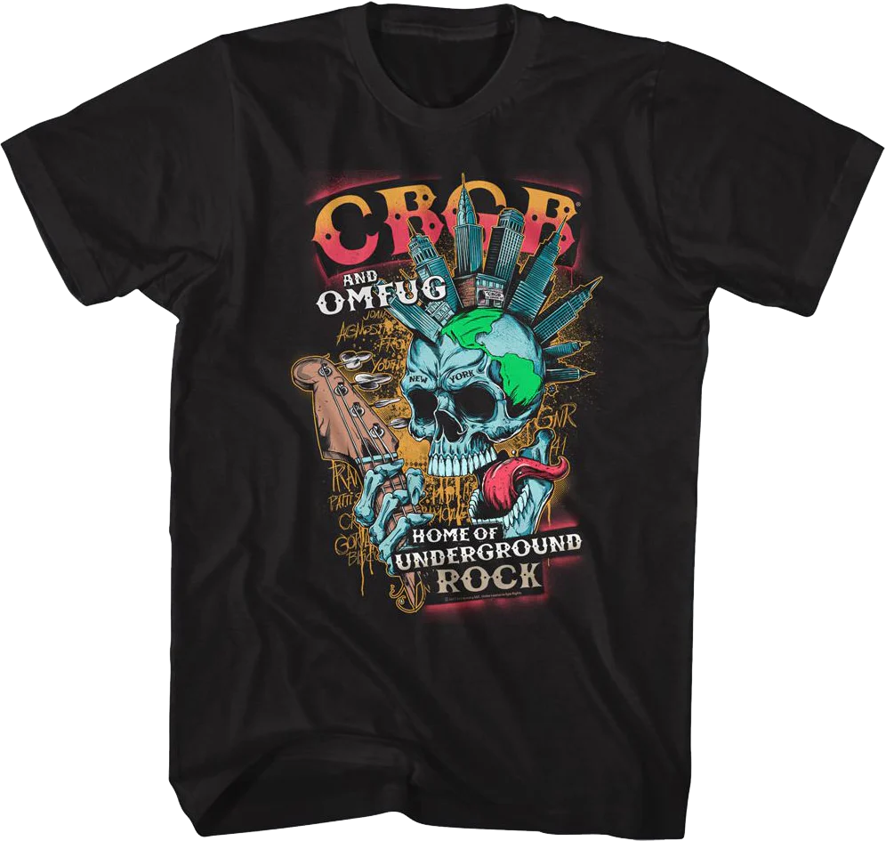 New York Skull CBGB T-Shirt