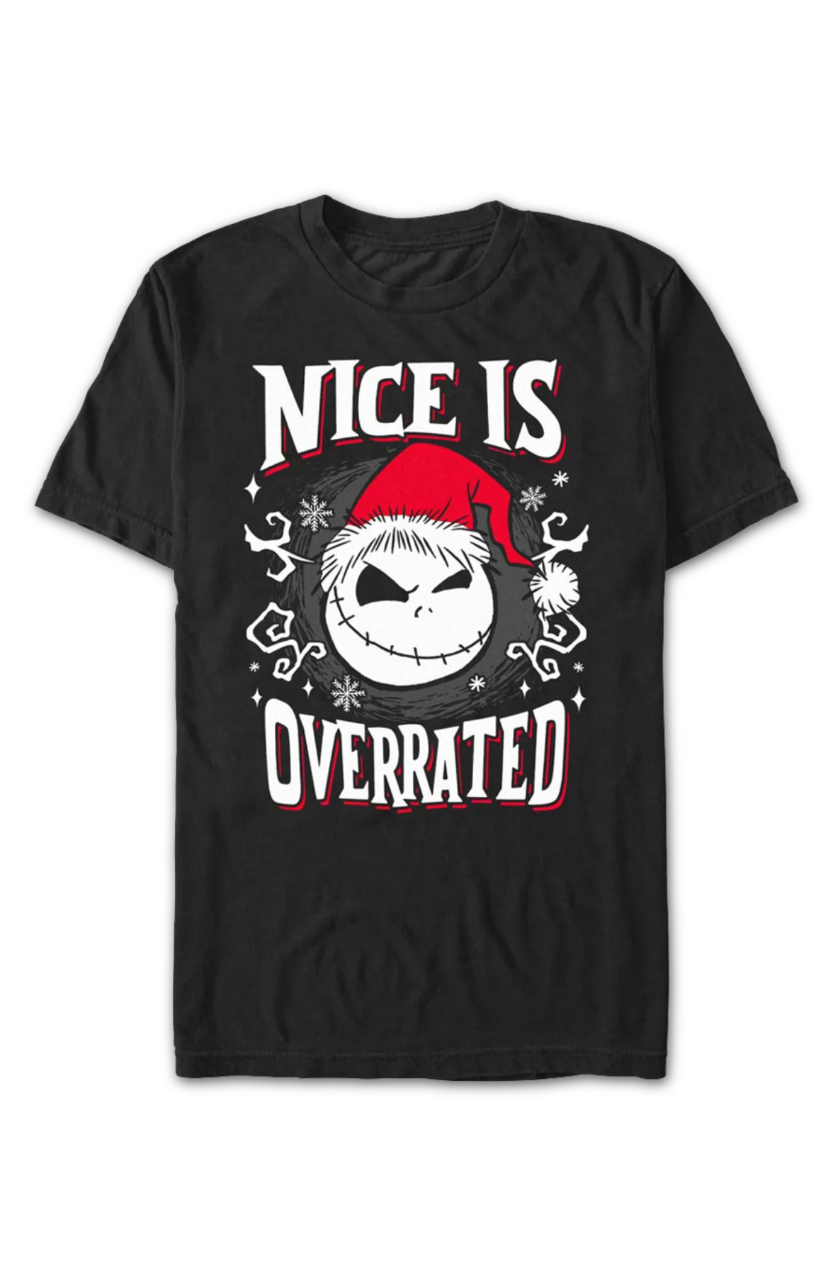 Nice Is Overrated Nightmare Before Christmas T-Shirt - Image 2