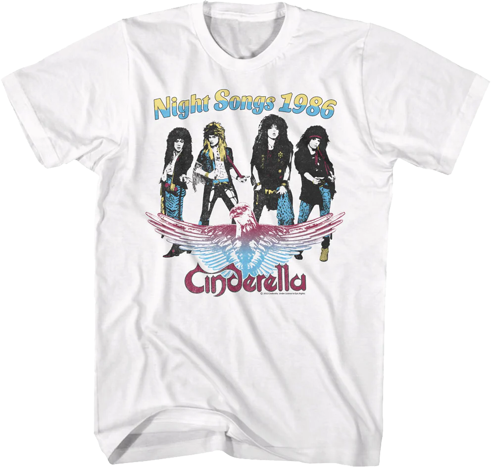Night Songs 1986 Cinderella T-Shirt