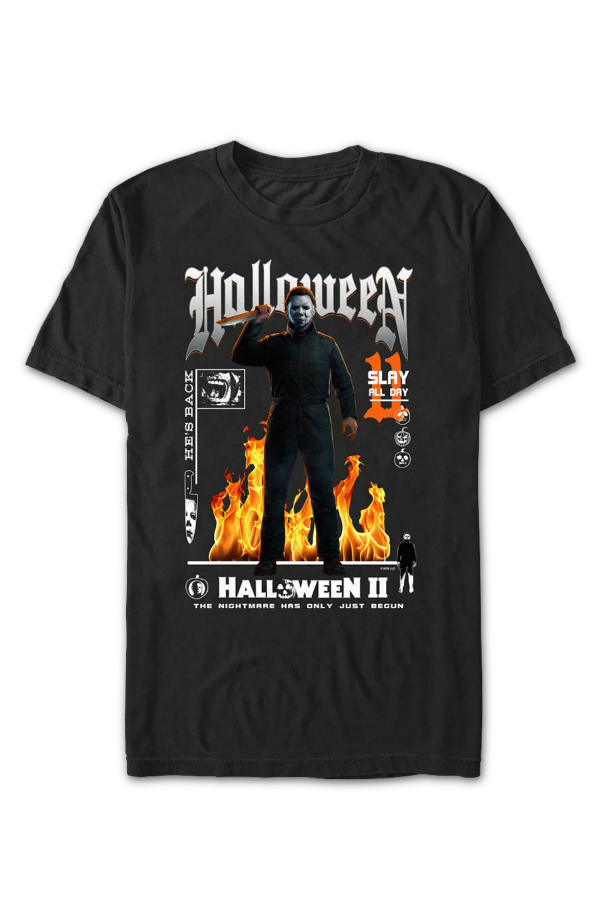 Nightmare Flames Halloween II T-Shirt - Image 2