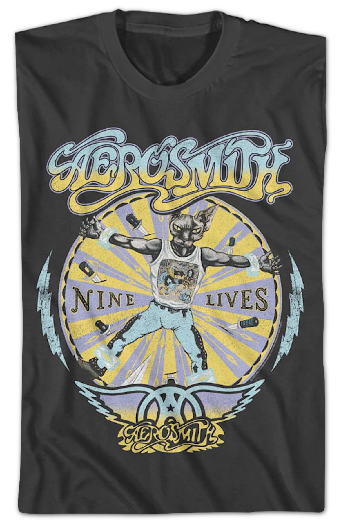 Nine Lives Aerosmith T-Shirt - Image 2
